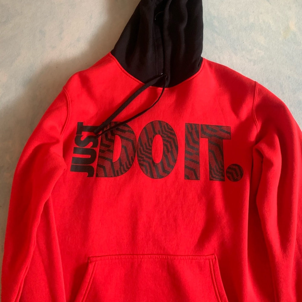 RED NIKE HOODIE
